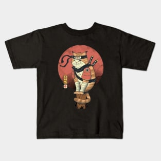 Samurai cat Kids T-Shirt